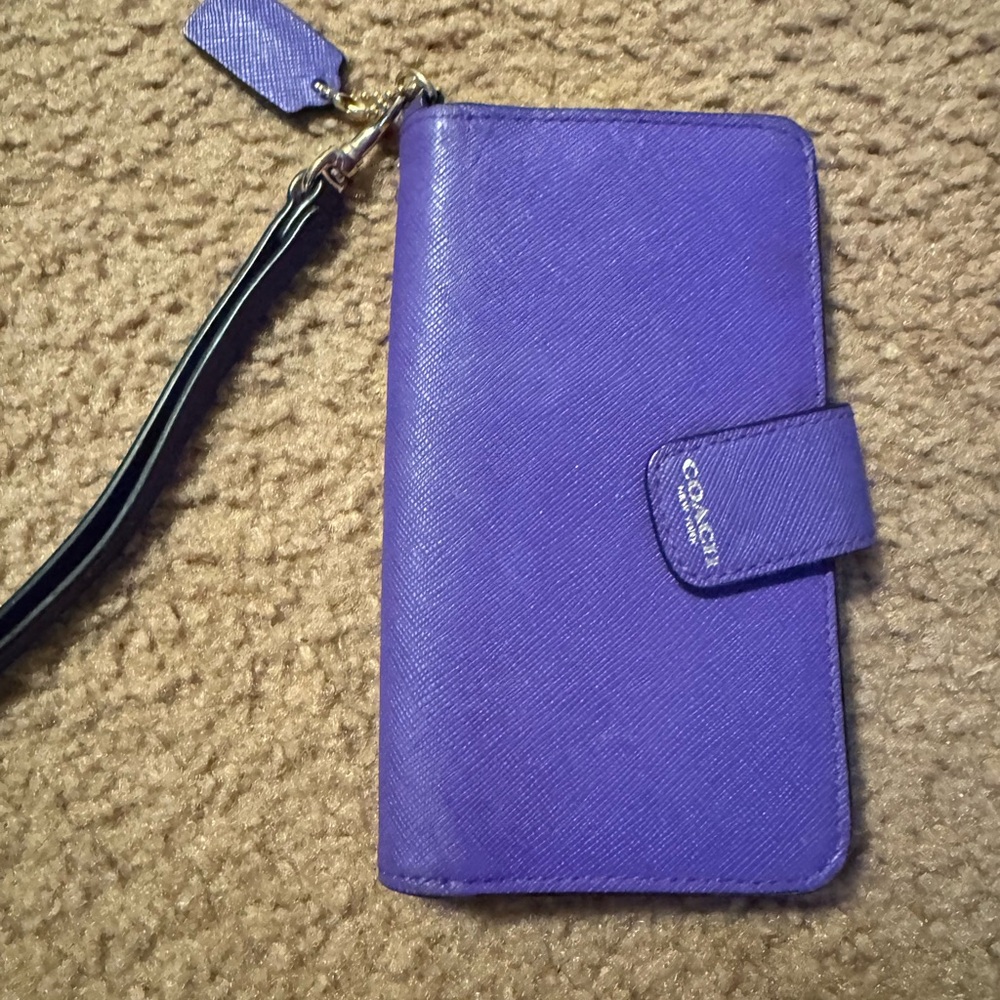 Coach wallet- royal purple